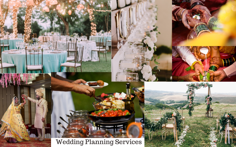 Services of wedding planning business